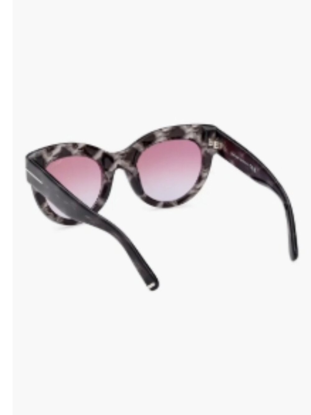 TOM FORD — Lucilla 51mm Gradient Cat‑Eye Sunglasses Color: Black Havana / Purple - Picture 7 of 7